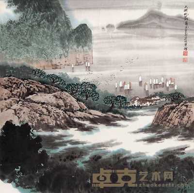 薛亮 太湖帆影 镜心 65×65.5cm